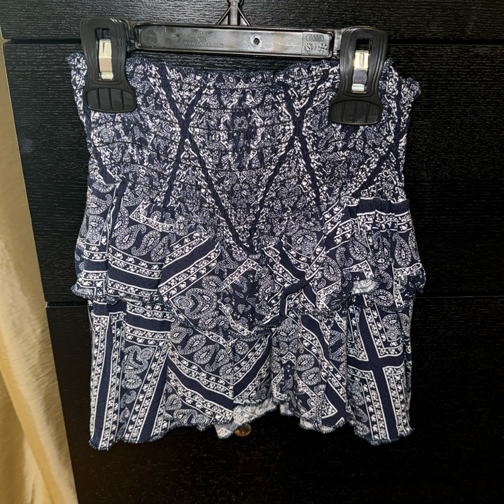 Girls paisley tiered skirt